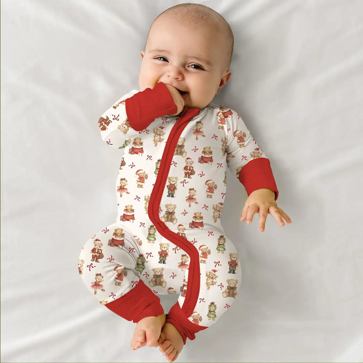 Christmas Teddy Bears Bamboo Convertible Zippy