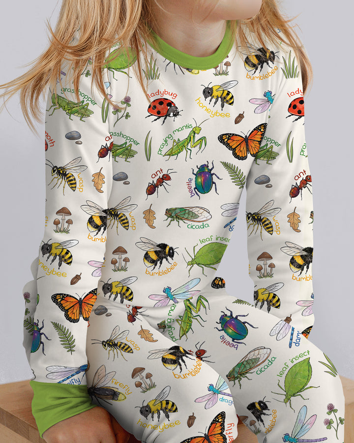 Template Bamboo Two Piece Long Sleeve Pyjamas Set
