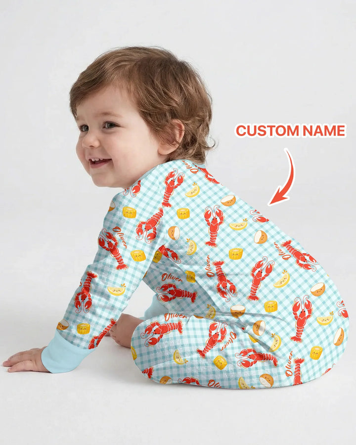 Custom Name Preppy Crawfish Season Bamboo Convertible Zippy