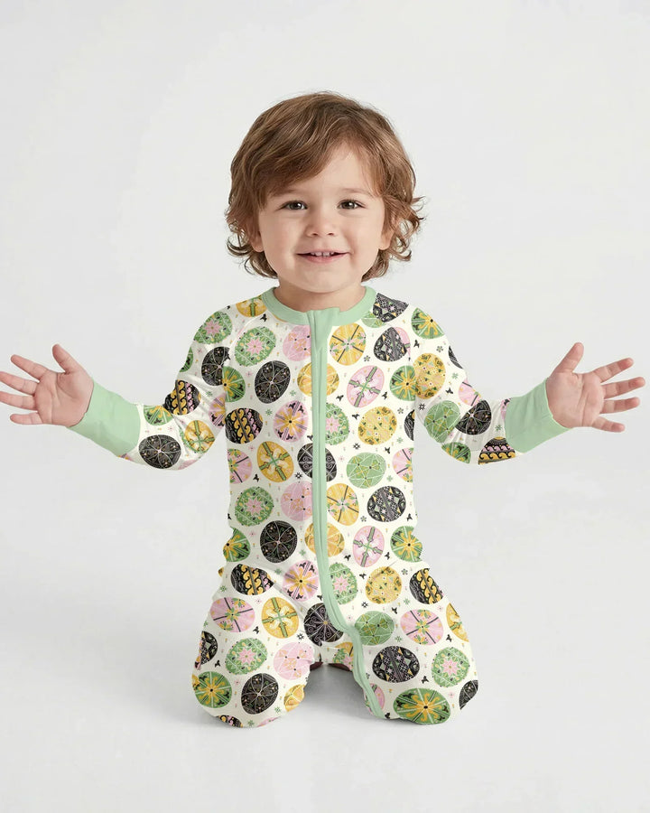 Pysanky Eggs Family Matching Bamboo Convertible Zippy