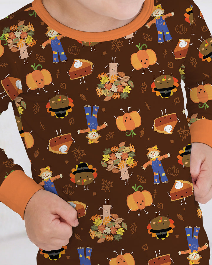 Template Bamboo Two Piece Long Sleeve Pyjamas Set