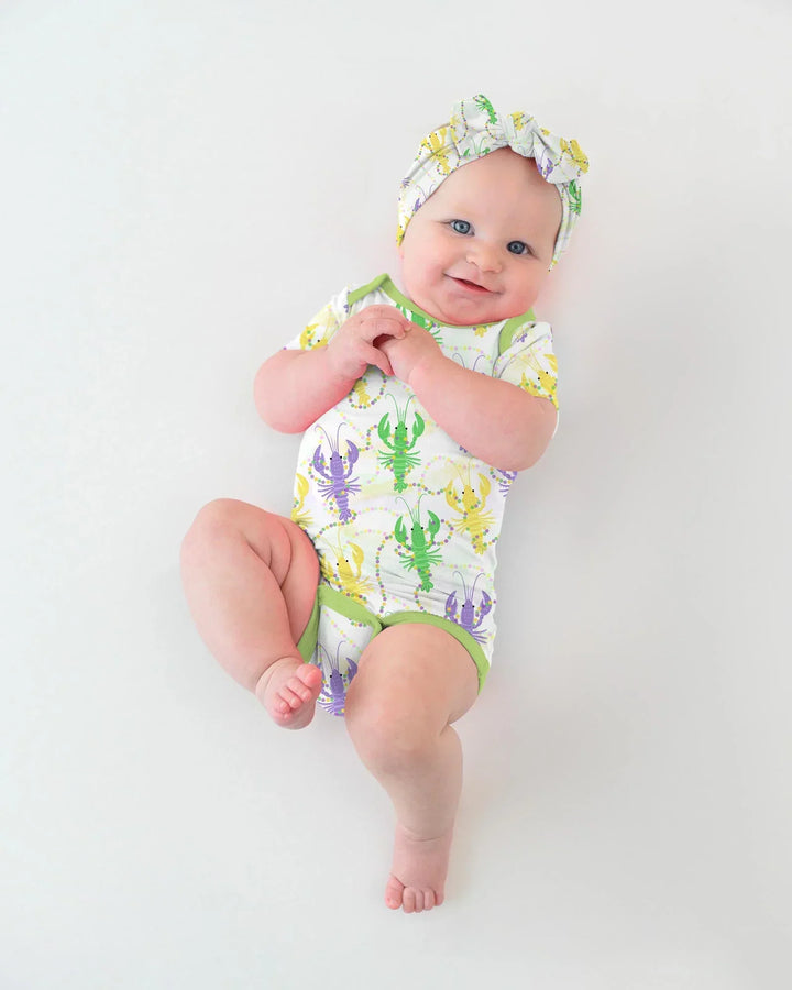 Mardi Gras Crawfish Family Matching Bamboo Bodysuit