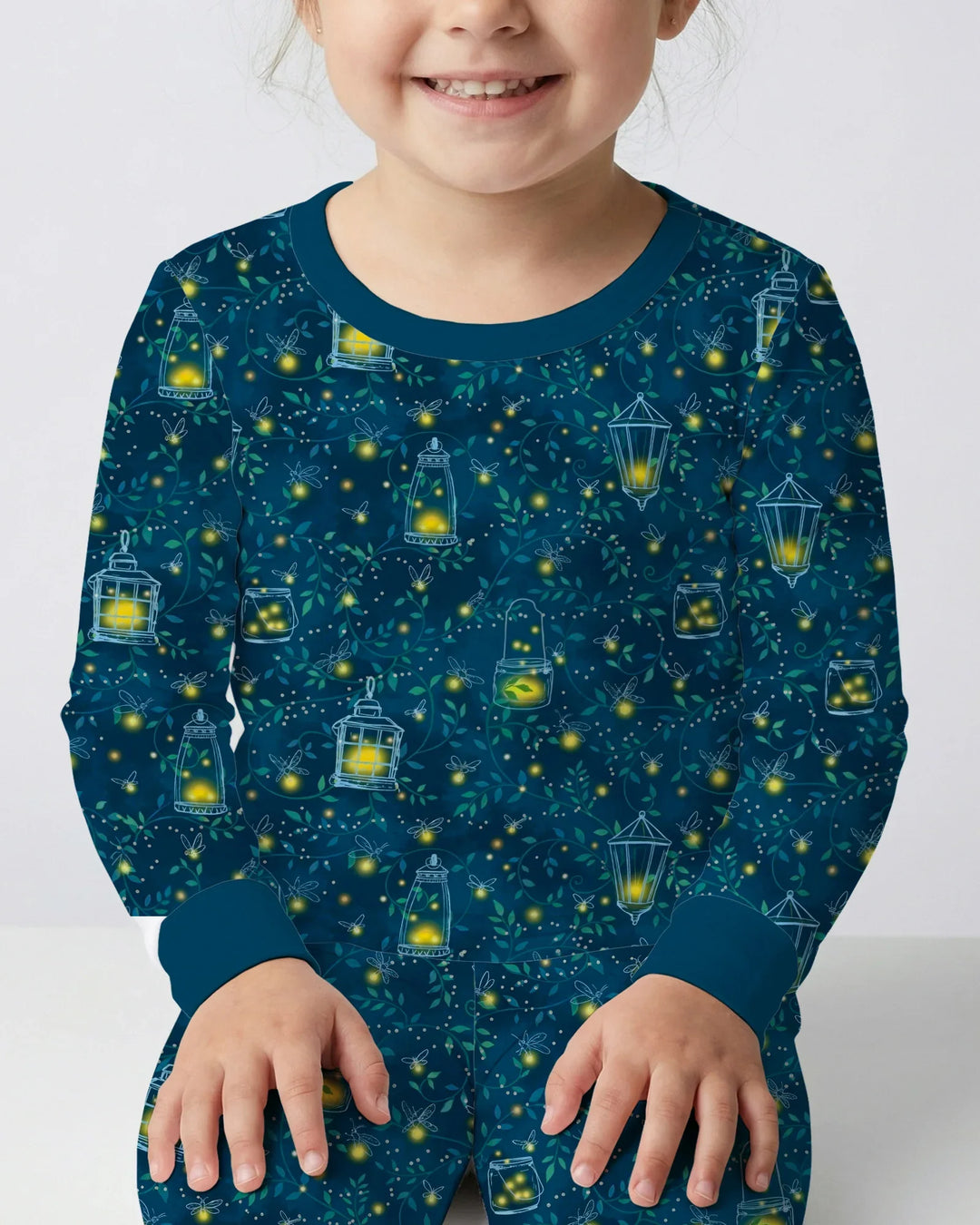 Firefly Evening Forest Bamboo Two Piece Long Sleeve Pajama Set