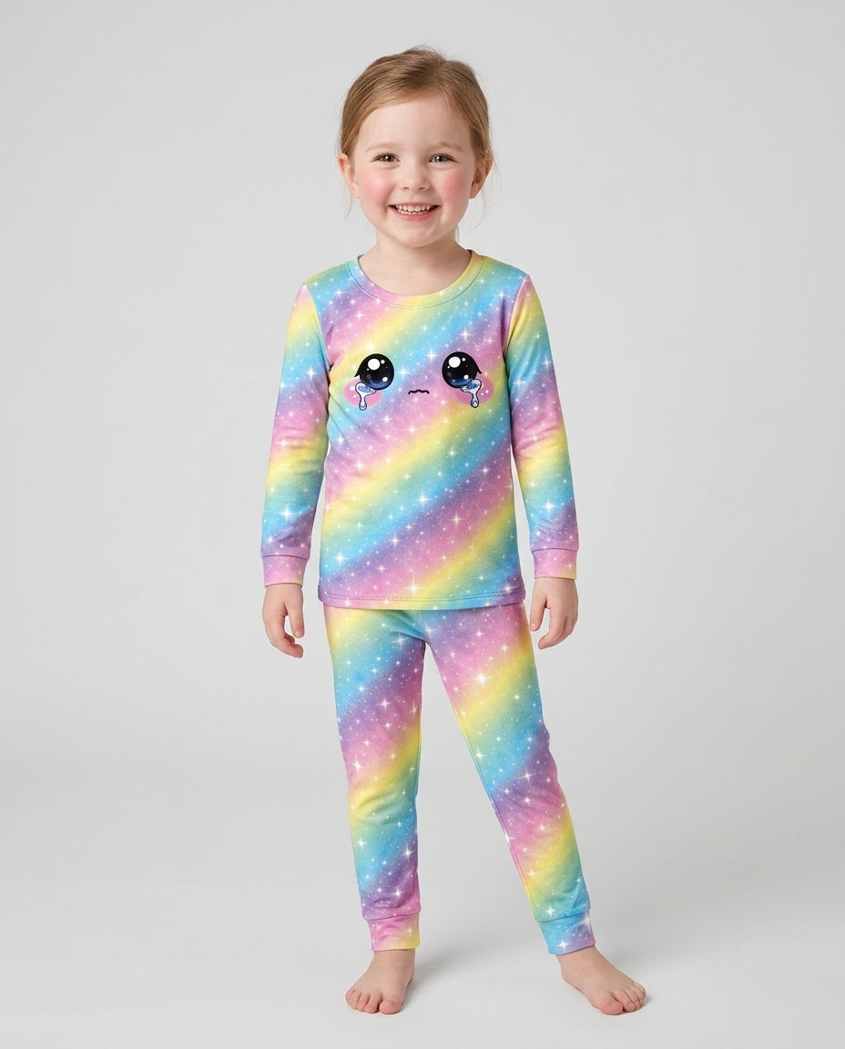Matching Squishy Dumplings Costume Bamboo Two Piece Long Sleeve Pajama Set