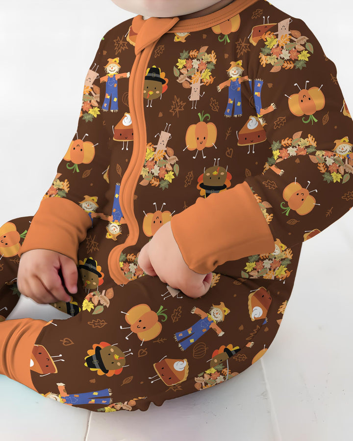 Thanksgiving Festive Bamboo Convertible Zippy