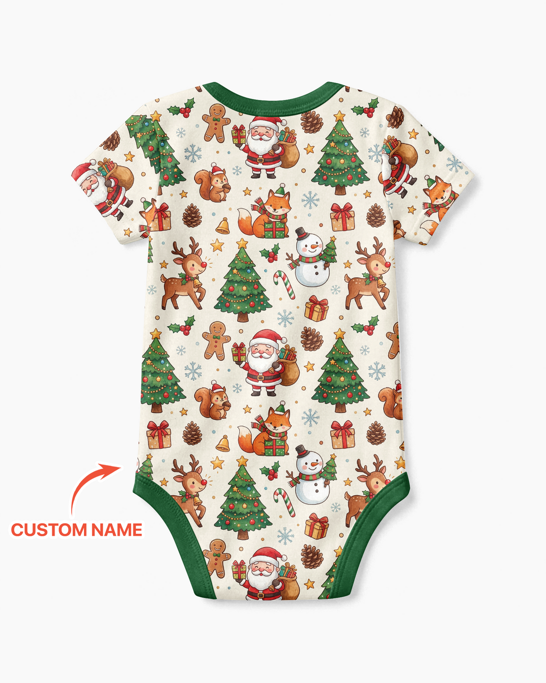 Custom Name When I Wake Up It's Will Be Christmas Bamboo Bodysuit