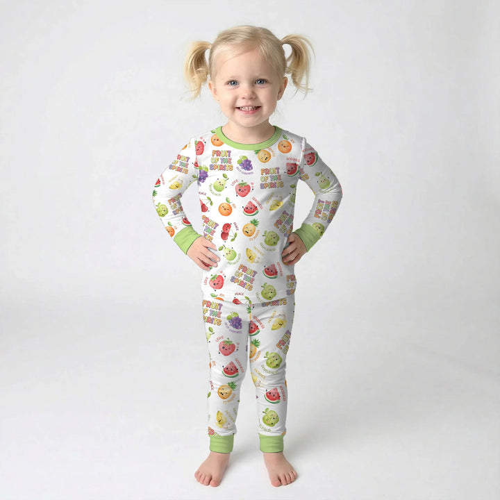 Fruit of the Spirit Bamboo Two Piece Long Sleeve Pajama Set