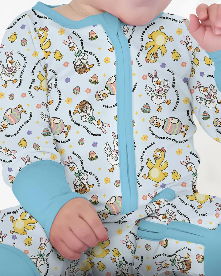 Easter Goose Family Matching Bamboo Convertible Zippy