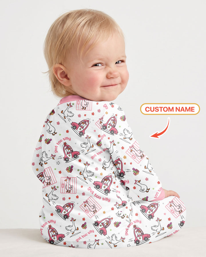 Got Too Silly  Bamboo Two Piece Long Sleeve Pajama Set