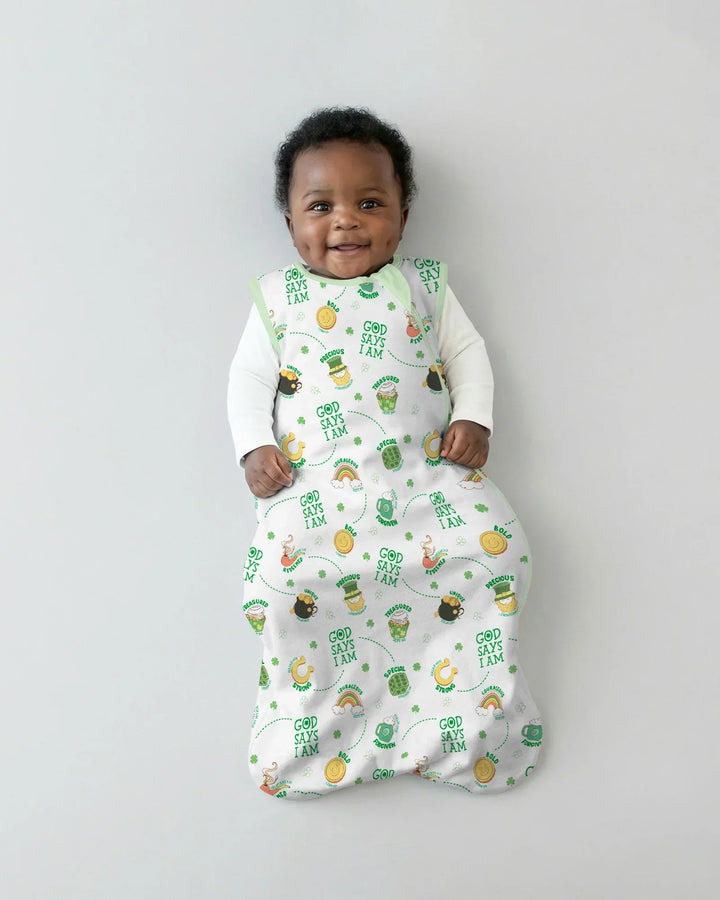St Patrick's Day God Says I Am Bamboo Sleep Bag
