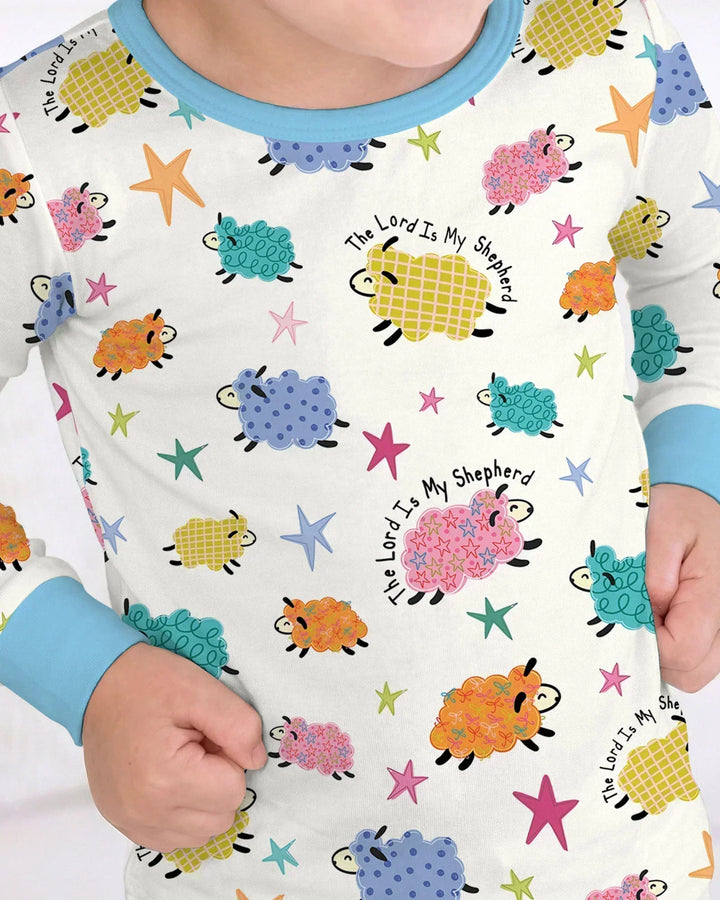 The Lord Is My Shepherd Bamboo Two Piece Long Sleeve Pajama Set