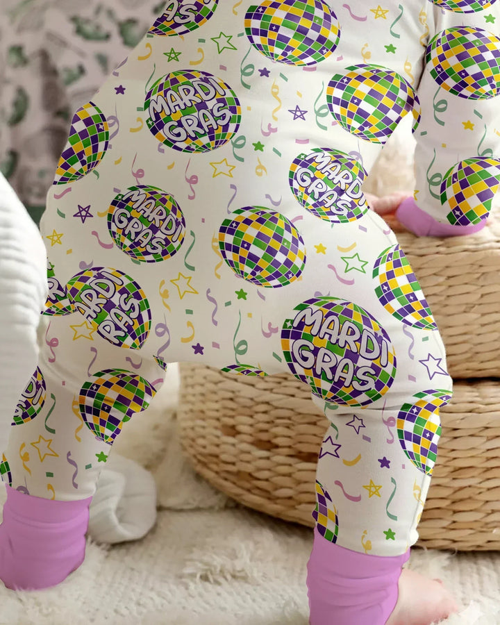 Mardi Gras Disco Ball Bamboo Convertible Zippy