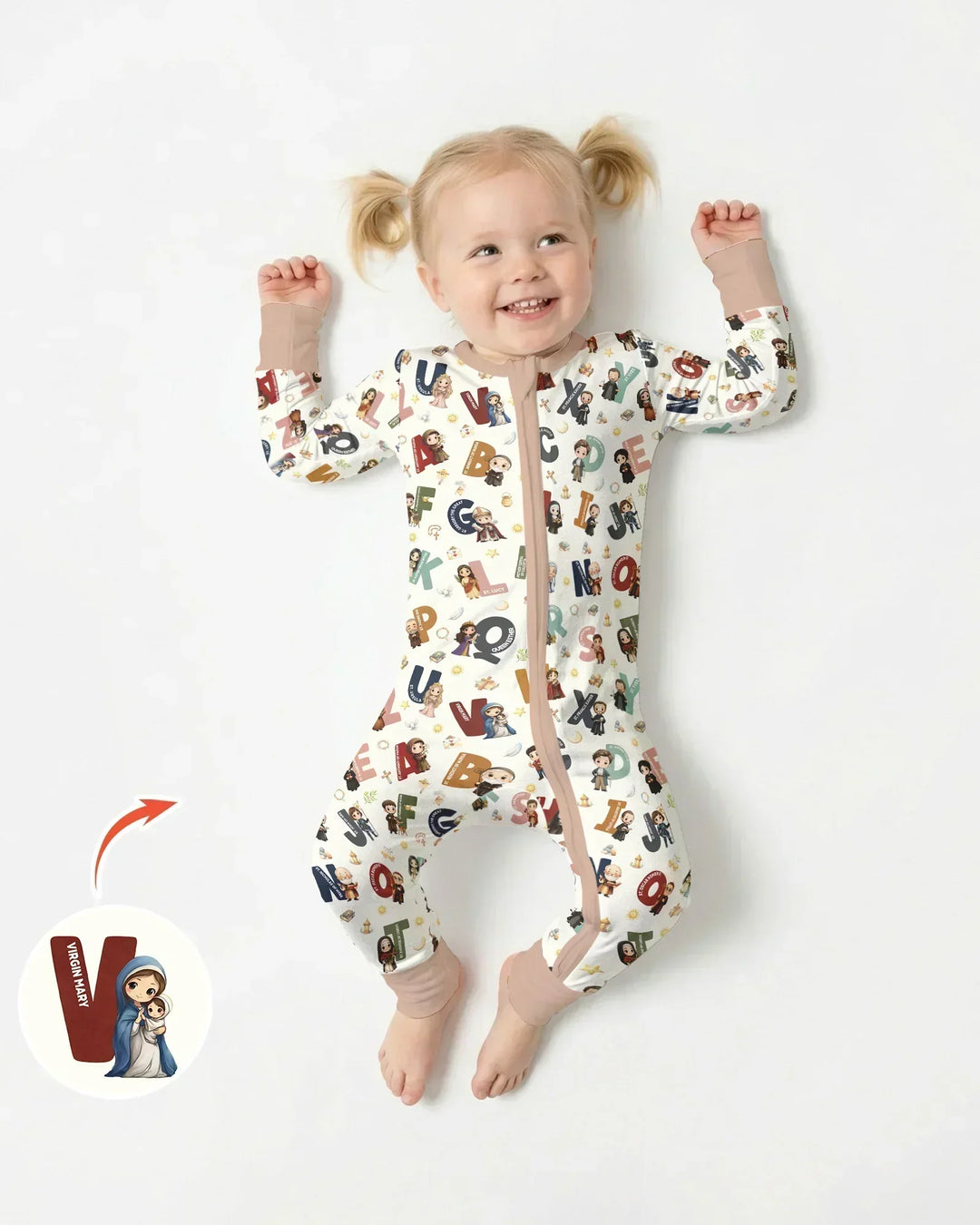 Catholic Saint ABCs Bamboo Convertible Zippy