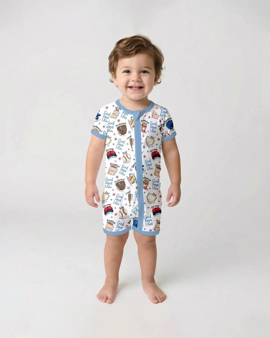 Christian Baseball Bamboo Shorty Zippy
