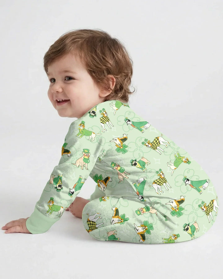 St. Patrick's Day Puppies Bamboo Convertible Zippy