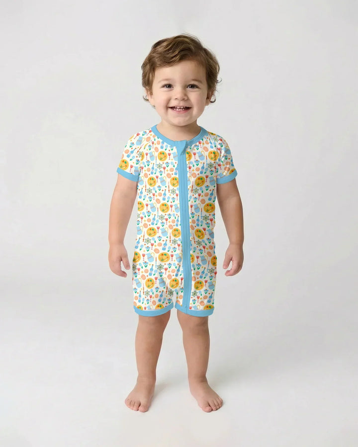 Pesach Sameach Matching Family Bamboo Shorty Zippy