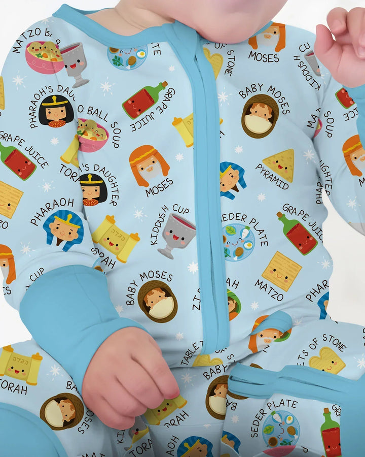 Cute Passover Characters Bamboo Convertible Zippy