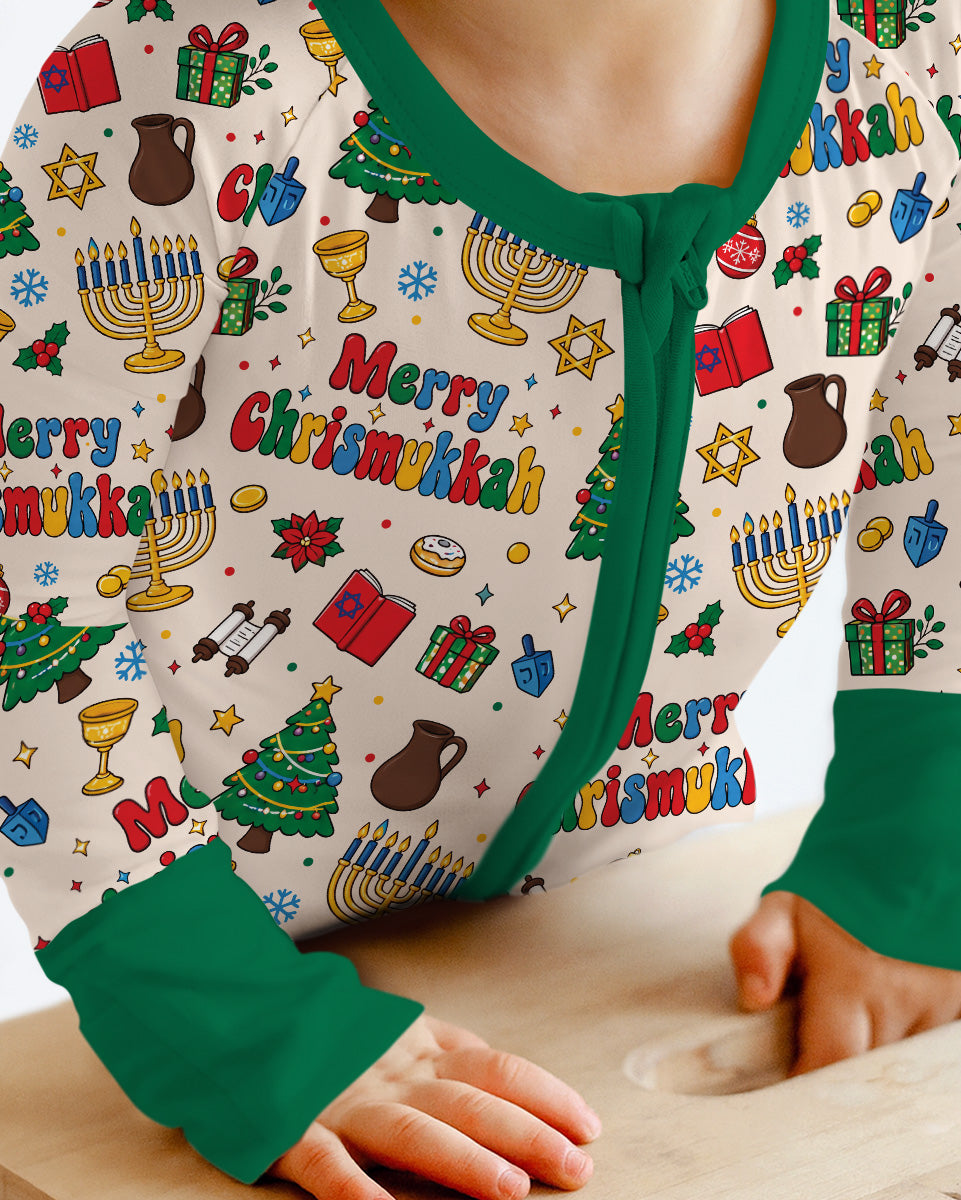 Merry Chrismukkah Bamboo Convertible Zippy