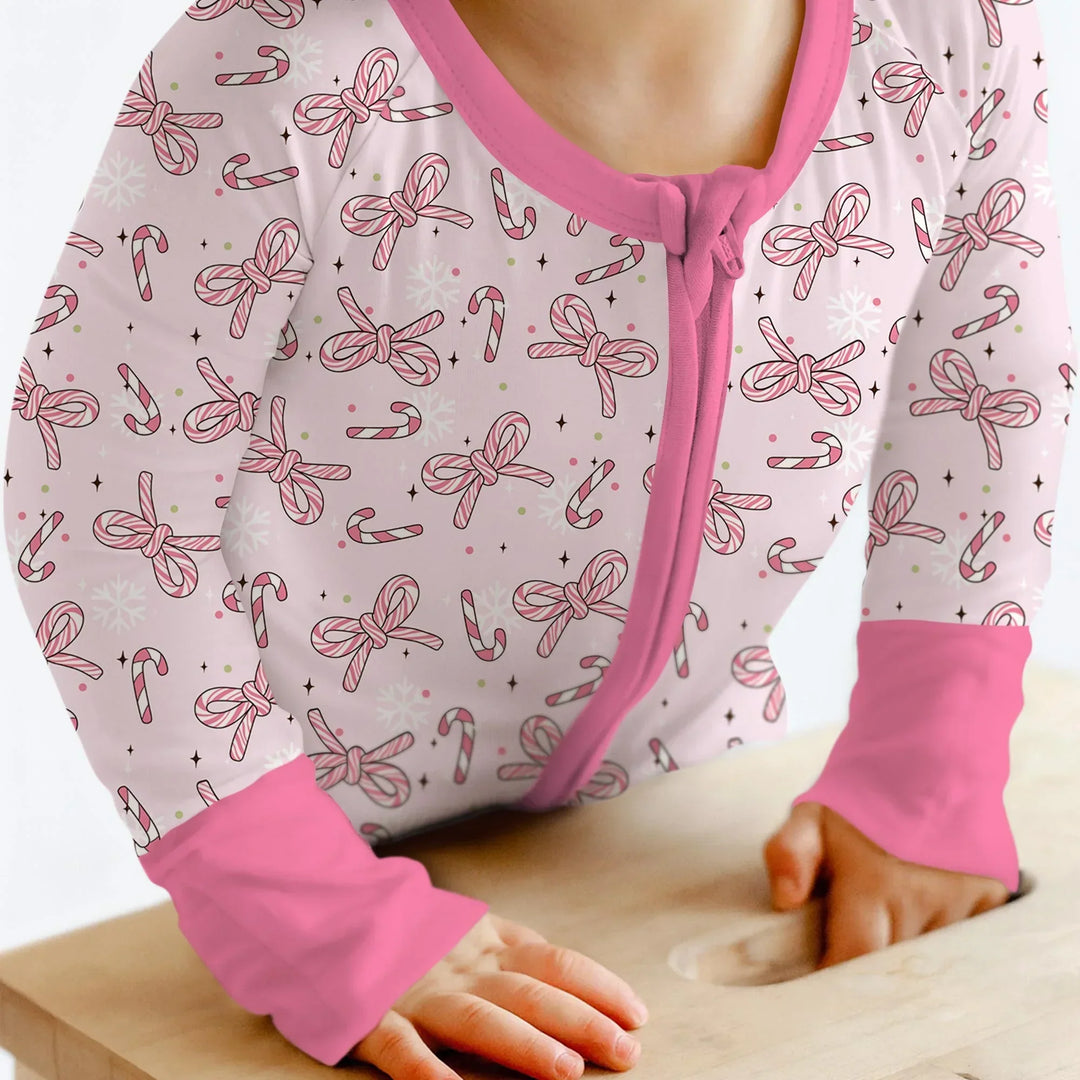 Pink Candy Bows Bamboo Convertible Zippy