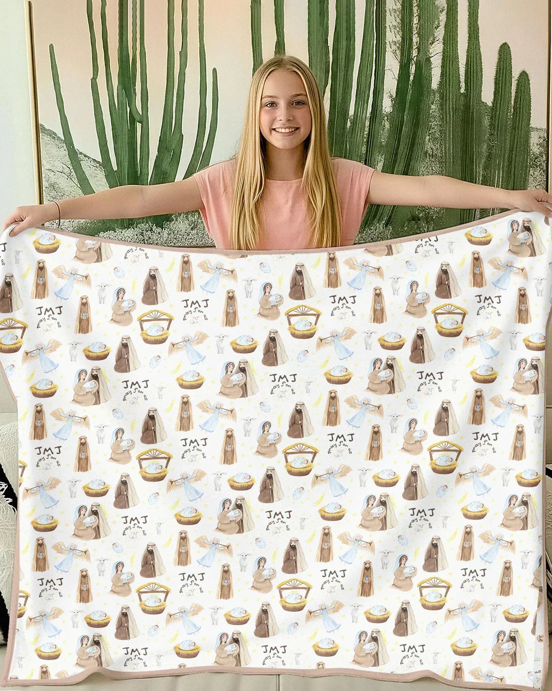 Holy Family Bamboo Blanket