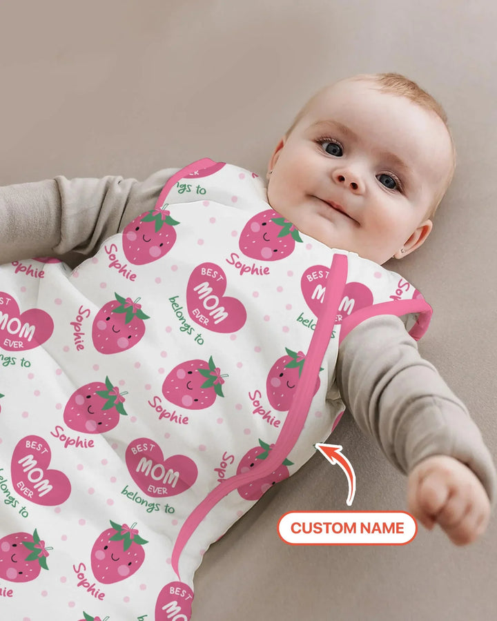 Custom Name Best Mom Ever Belongs to Custom Bamboo Sleep Bag