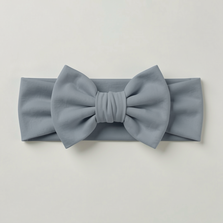 Solid Color Bamboo Luxe Bow Headband