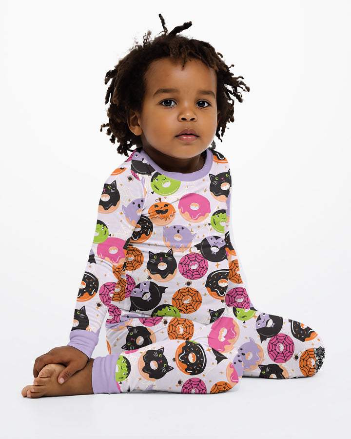 Halloween Donut Bamboo Two Piece Long Sleeve Pajama Set