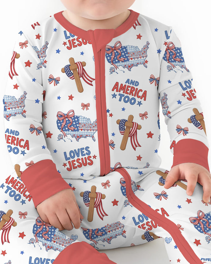 Loves Jesus And America Too Bamboo Convertible Zippy