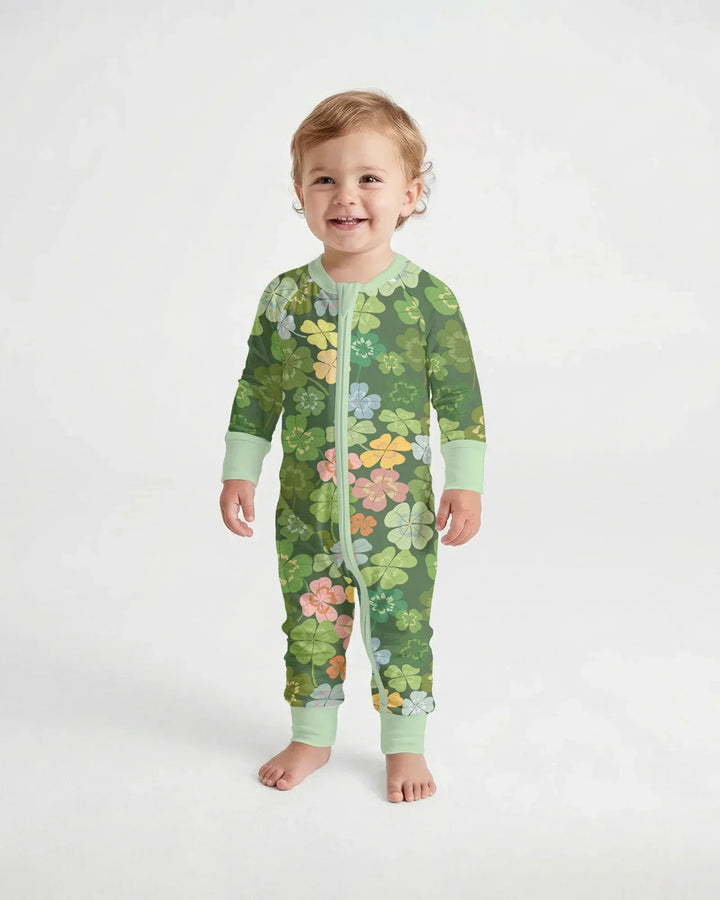Lucky 4 Leaf Clover Bamboo Convertible Zippy