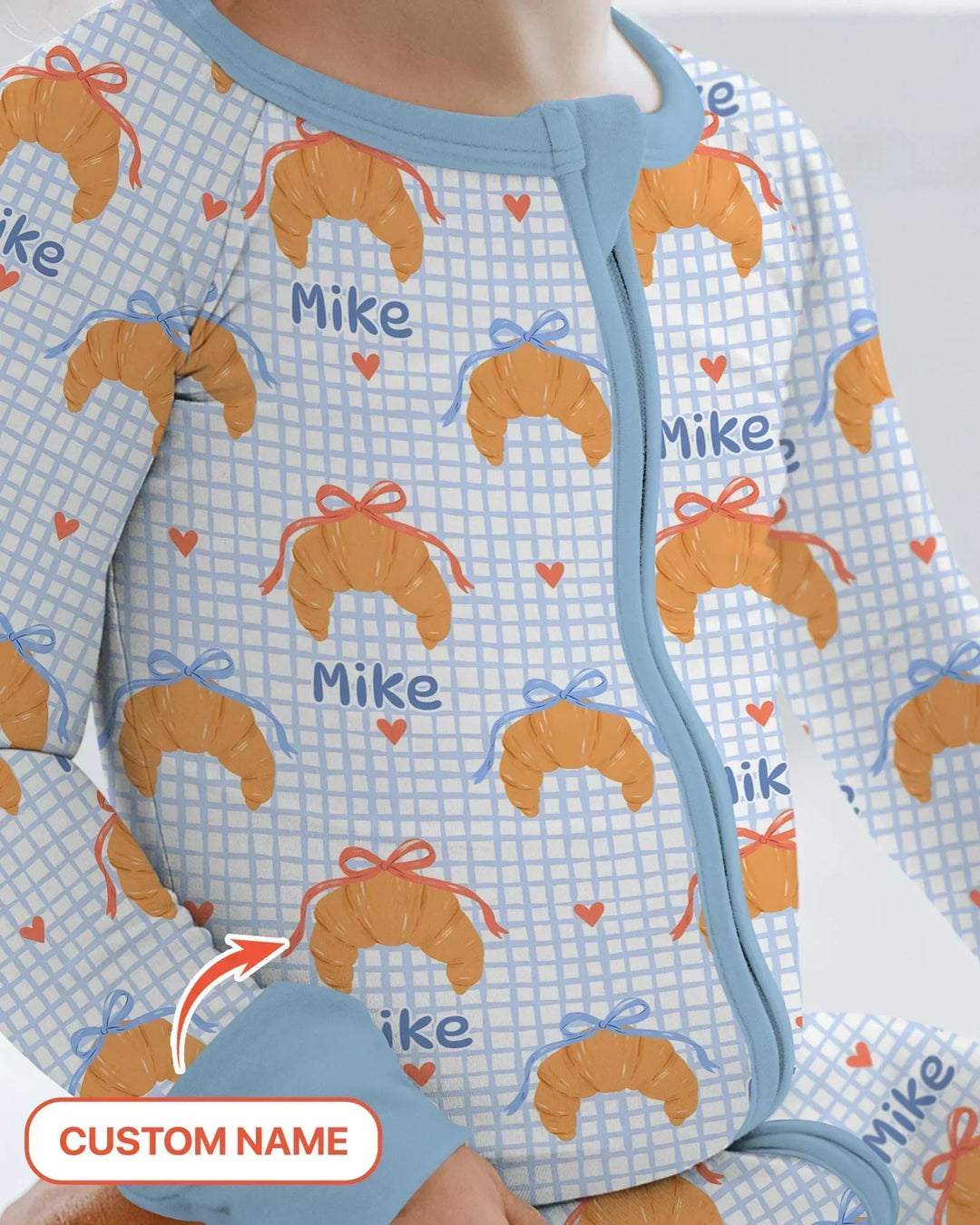 Breakfast Love Family Matching Bamboo Convertible Zippy