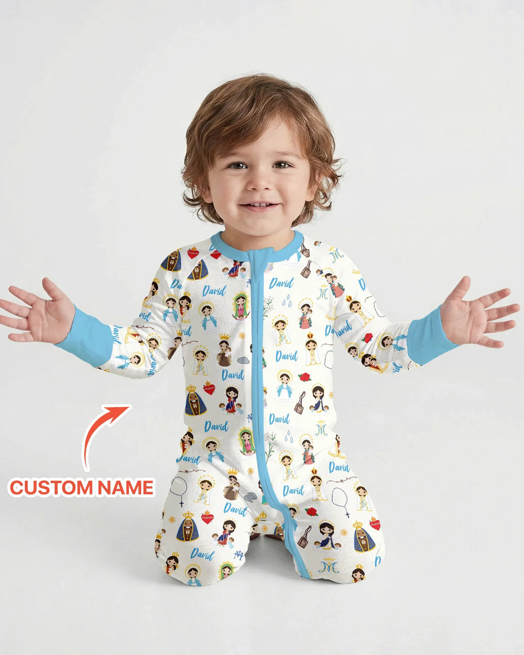 Custom Name Mother Mary Bamboo Convertible Zippy