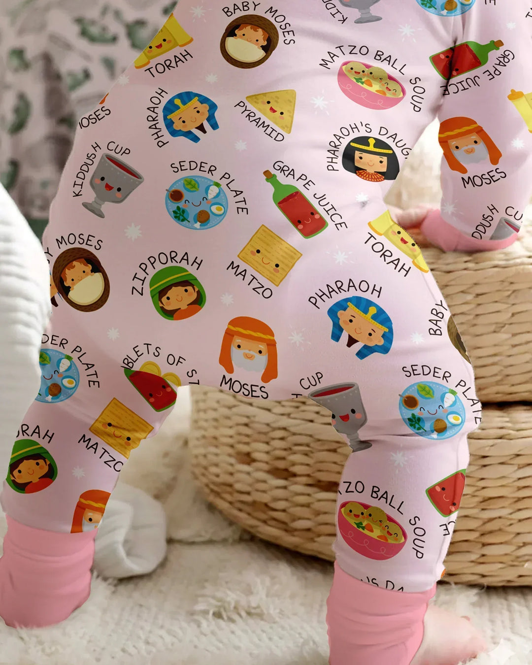 Cute Passover Characters Bamboo Convertible Zippy