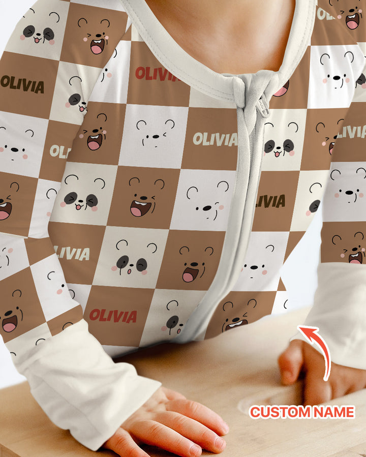 I Am Baby Bears Bamboo Convertible Zippy