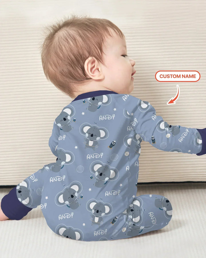 Custom Name Cosmic Koala Bamboo Convertible Zippy