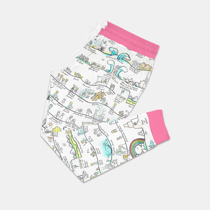 Bible Story Journey Family Matching Custom Bamboo Women Pajama Set