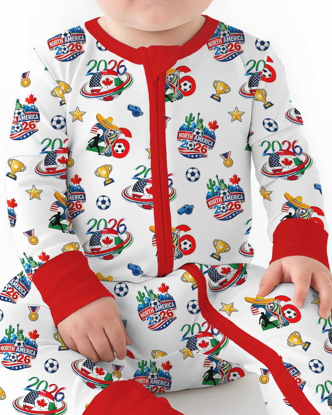 World Soccer North America 2026 Family Matching Bamboo Convertible Zippy