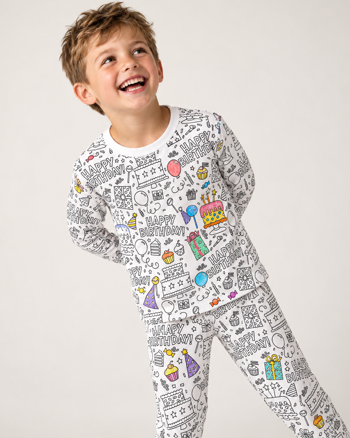 All Colorable Bamboo Two Piece Long Sleeve Pyjamas Set