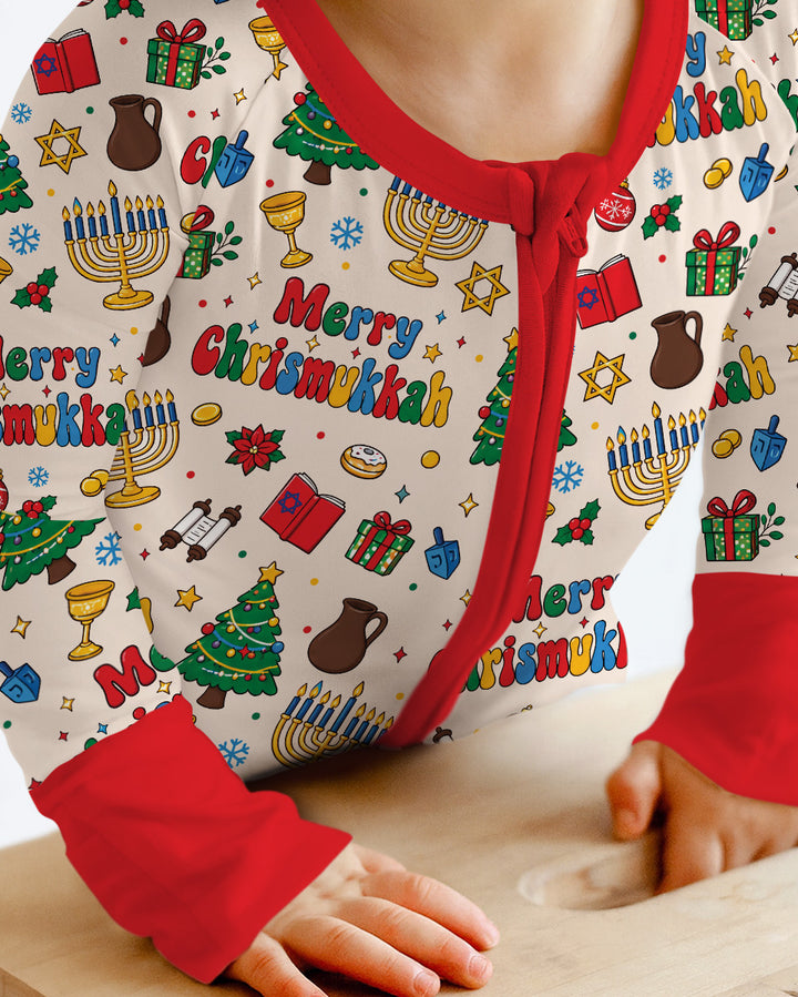 Merry Chrismukkah Bamboo Convertible Zippy