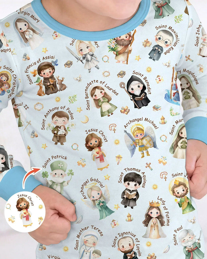 Little Saints Bamboo Two Piece Long Sleeve Pajama Set