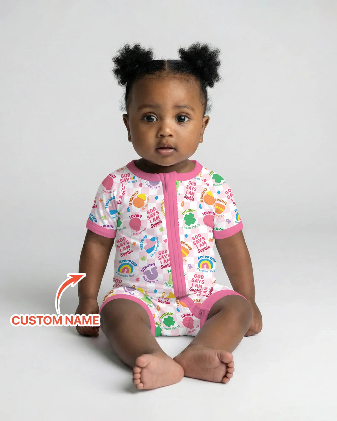God Says I Am St. Patrick’s Day Custom Name Family Matching Bamboo Shorty Zippy