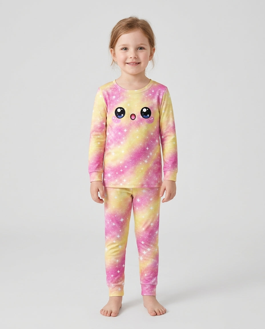 Matching Squishy Dumplings Costume Bamboo Two Piece Long Sleeve Pajama Set