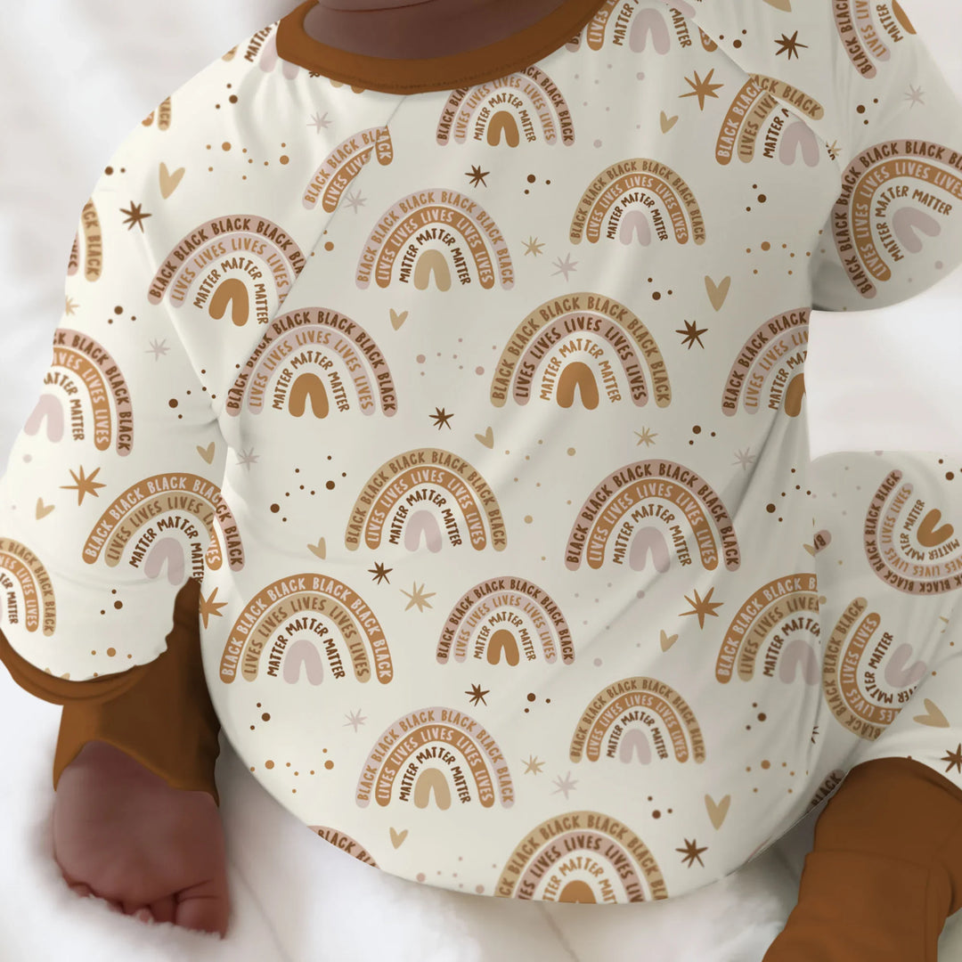 Back Lives Matter Rainbow Bamboo Convertible Zippy