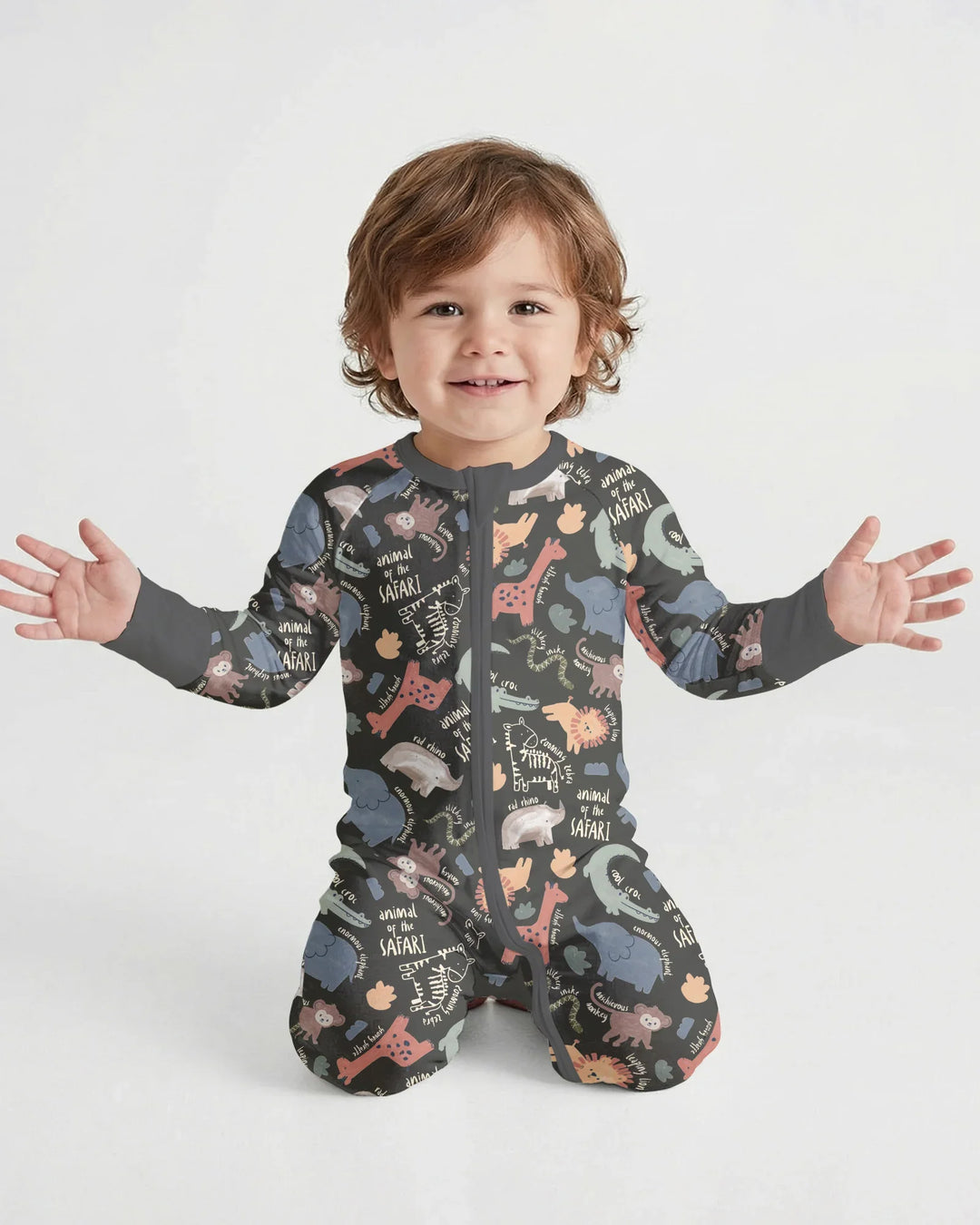 Funny African Animals Bamboo Convertible Zippy