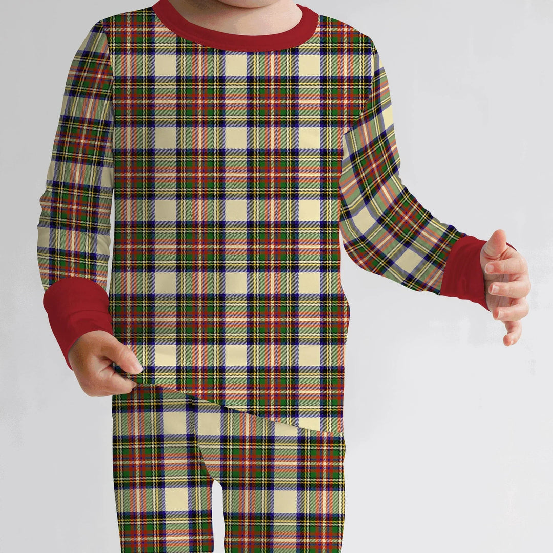 Cozy Evergreen Plaid Bamboo Two Piece Long Sleeve Pajama Set