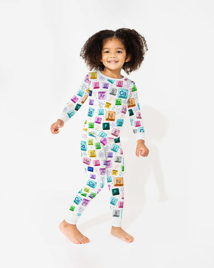 Science Elements Bamboo Two Piece Long Sleeve Pajama Set