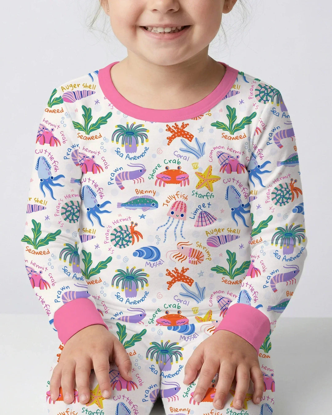 Tide Pool Pals Bamboo Two Piece Long Sleeve Pajama Set