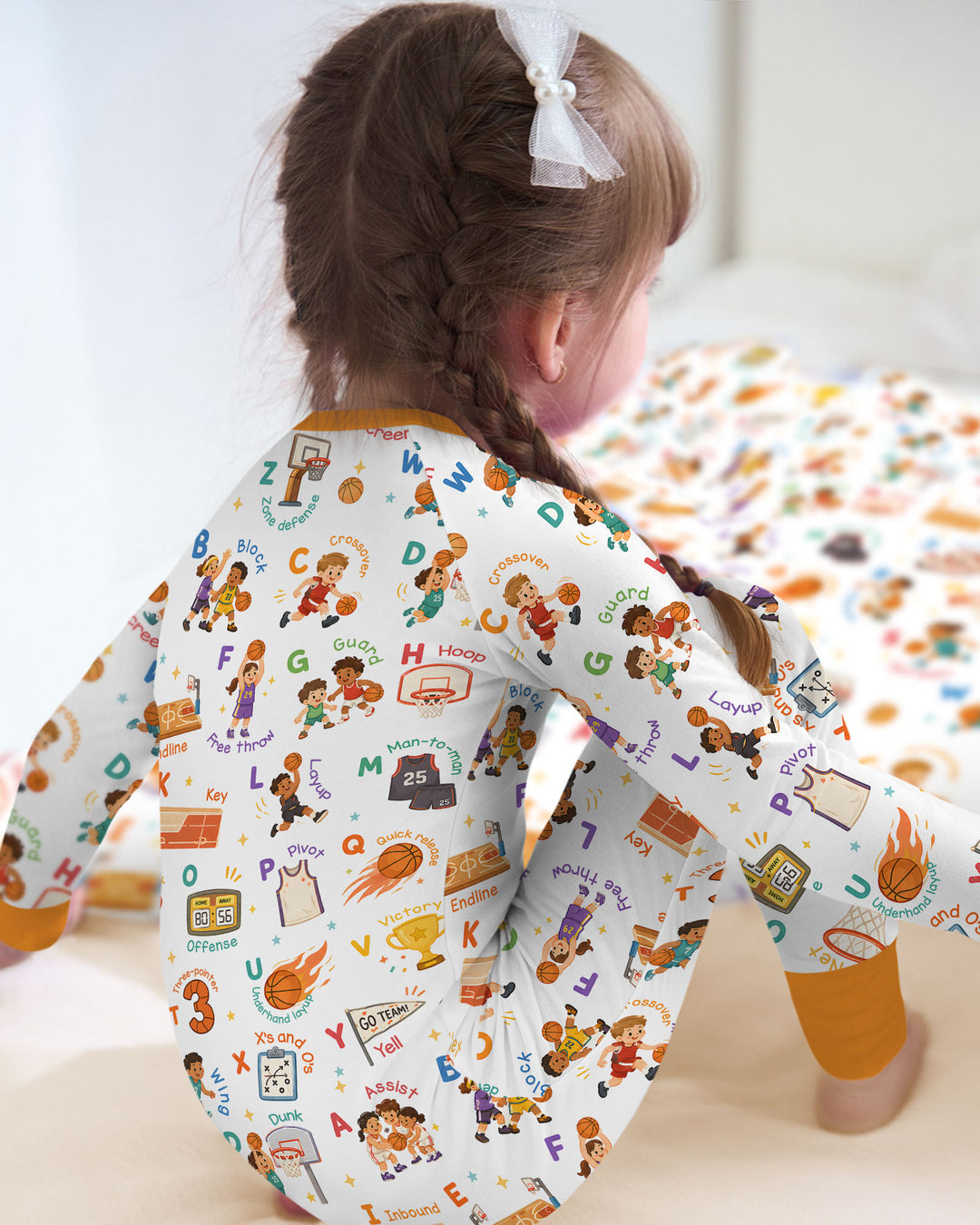 Basketball Alphabet Bamboo Convertible Zippy
