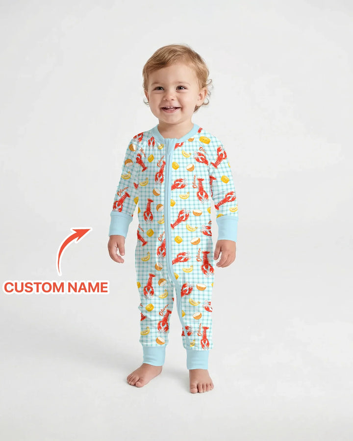 Custom Name Preppy Crawfish Season Bamboo Convertible Zippy