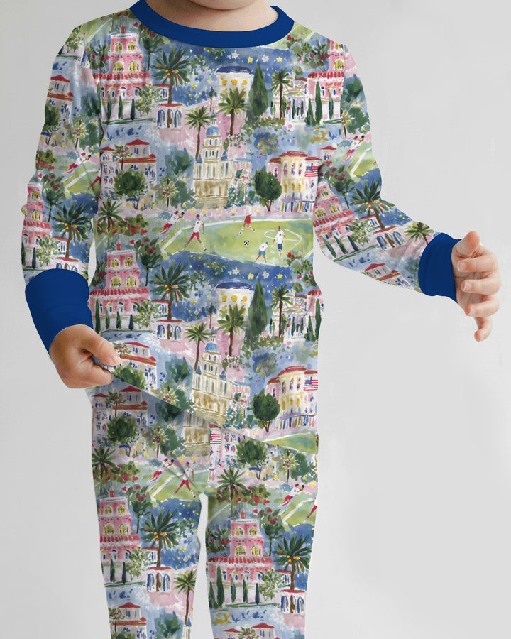 Soccer Tour 2026 Bamboo Two Piece Long Sleeve Pajama Set