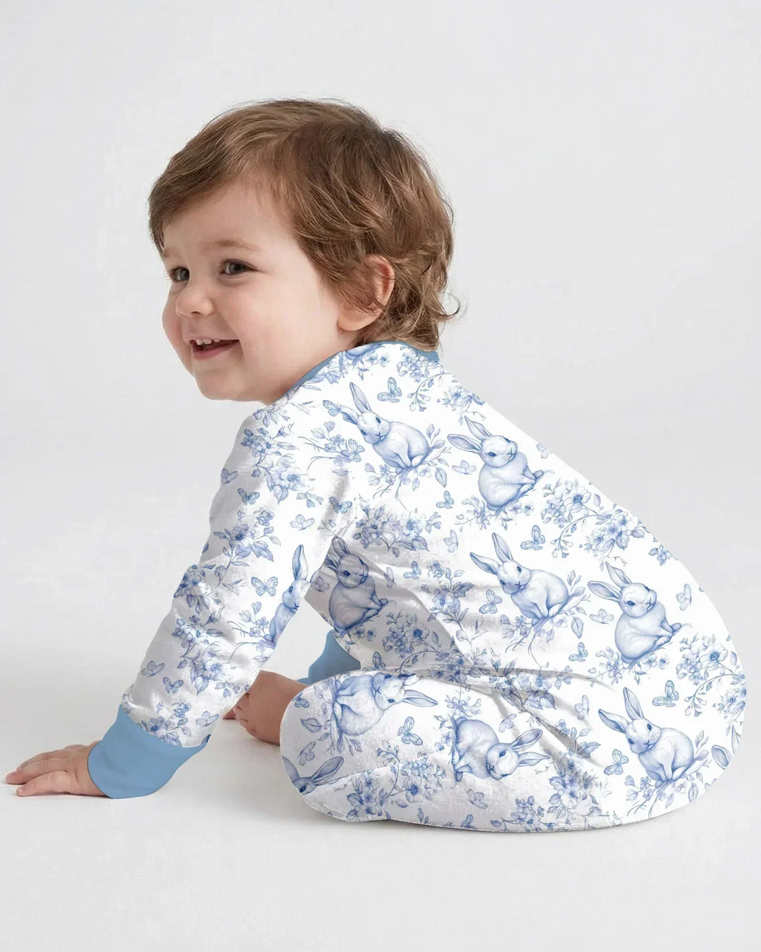 Easter Chinoiserie Toile de Jouy Bamboo Convertible Zippy